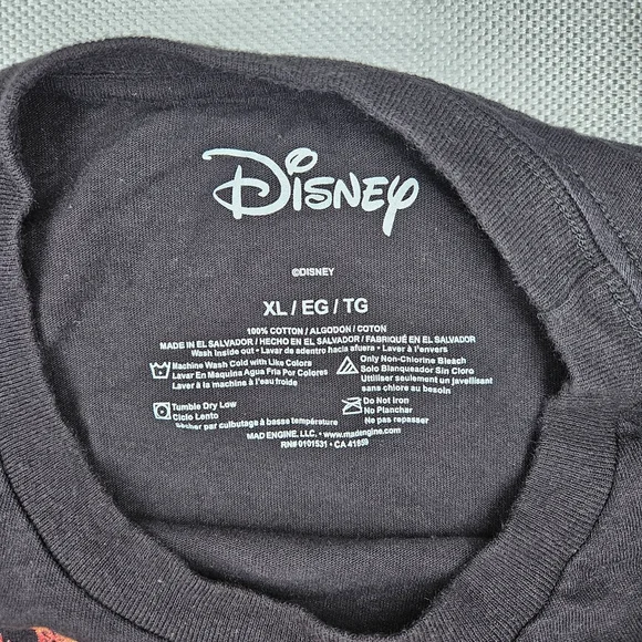 Disney Villains Long Sleeve Graphic T-Shirt Mens XL Black Ursula Maleficent Scar - Picture 3 of 8